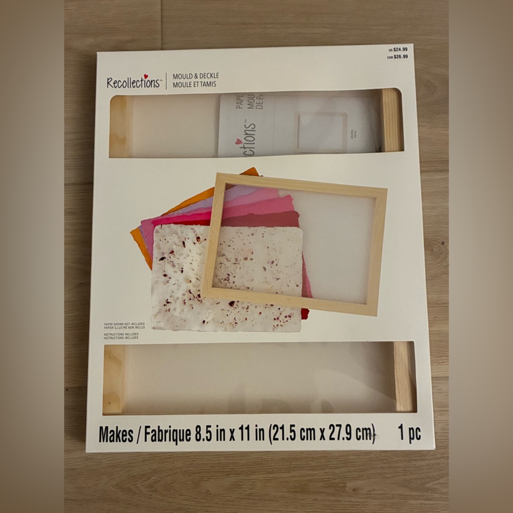 Recollections Mould & Deckle Paper Making Frame Craft Tool
